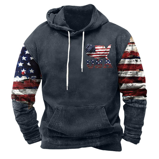 Patriotic Graphic Hoodies for Men
